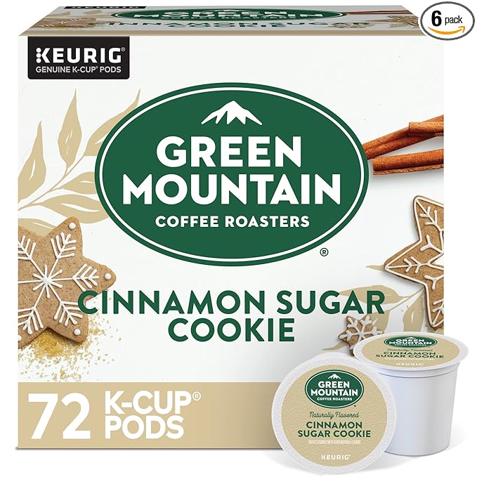 Green Mountain Coffee Roasters Cinnamon Sugar Cookie Coffee, Keurig Single by GreenMountainCoffeeRoasters