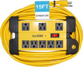 Digital Energy 15 Foot Long Surge Protector 8-Outlet Heavy Duty Metal Mountable by DigitalEnergy