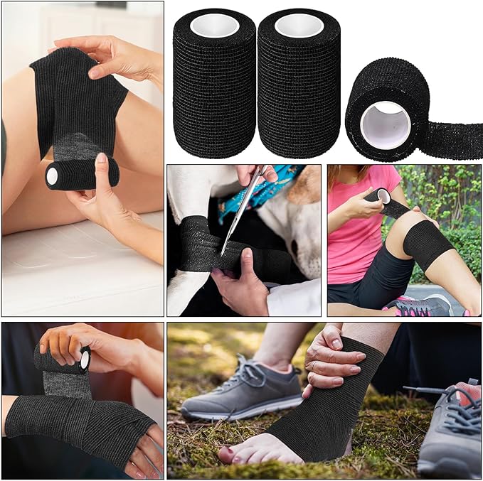 Treela 36 Pcs Self Adherent Bandage 3" X 5 Yard Wrap Breathable Cohesive - Image 4