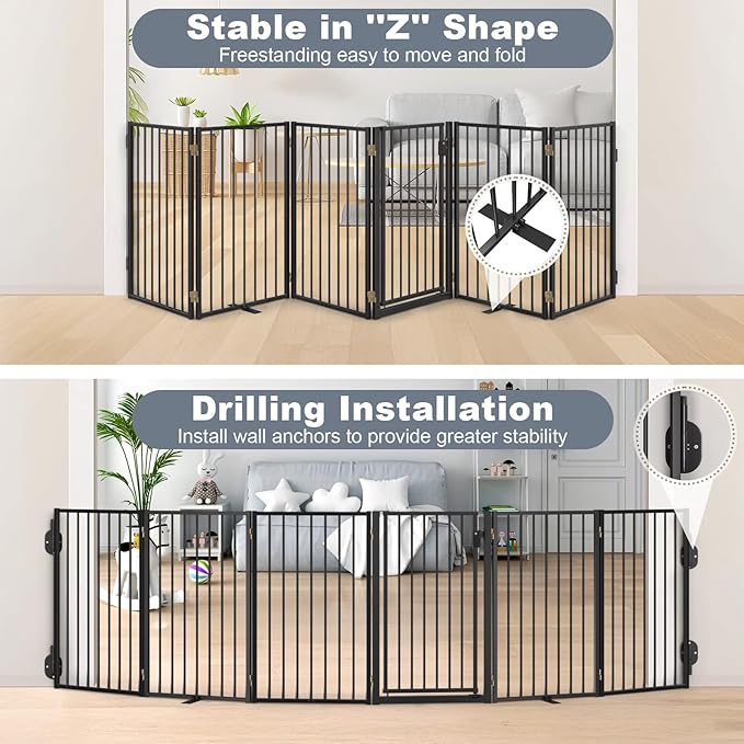 Metal Freestanding Dog Gates - Image 4