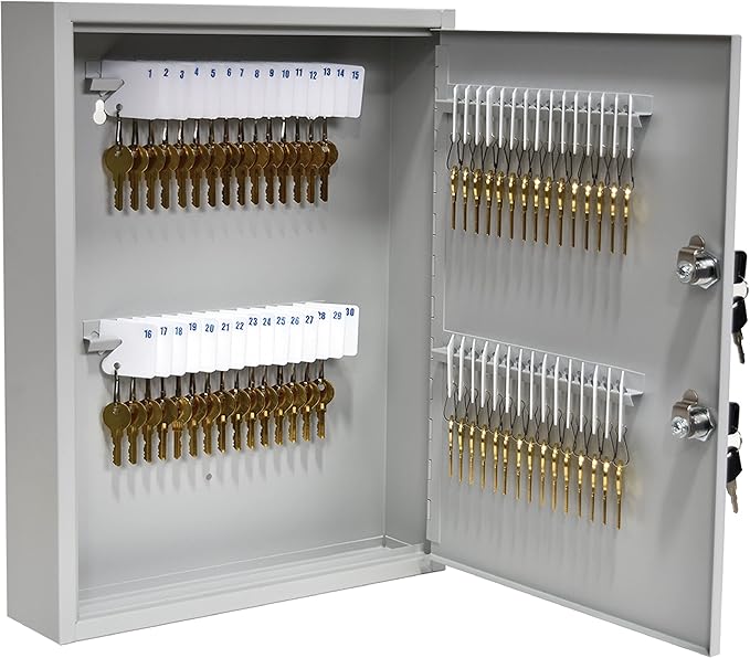 STEELMASTER by BankSupplies 60 Key Cabinet | Dual Lock Control Key Box | Welded by BankSupplies