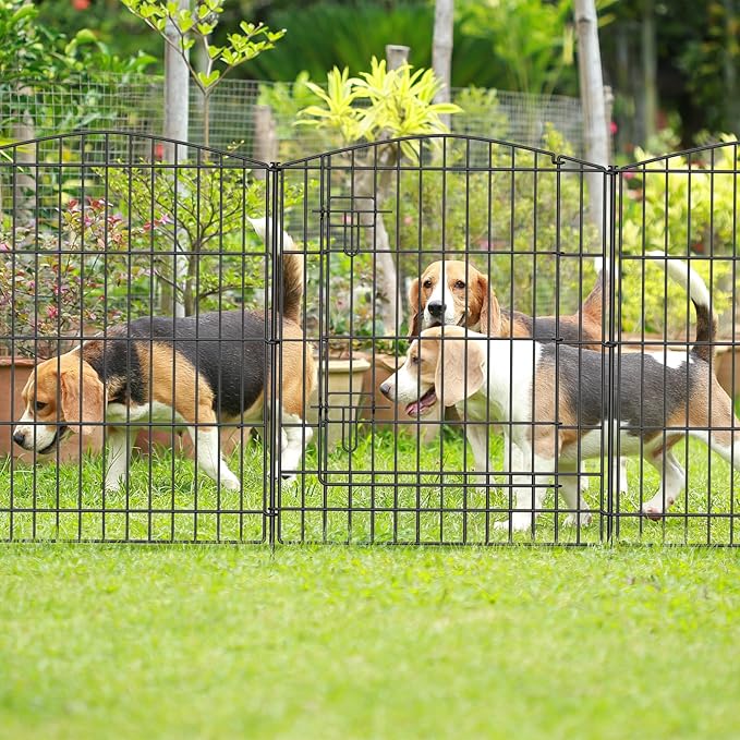 INJOPEXI Decorative Garden Fence 6 Panels 11.8ft×30in Garden Fence No Dig - Image 6