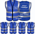 BeautyWill Custom Safety Vest Customized Logo Class 2 High Visibility by BeautyWill