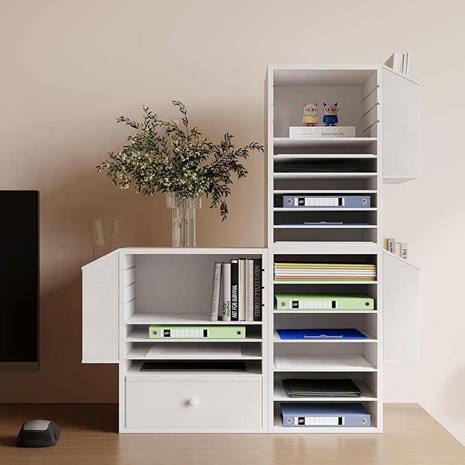Office Mail Sorter, Wooden Paper Organizer - Image 6