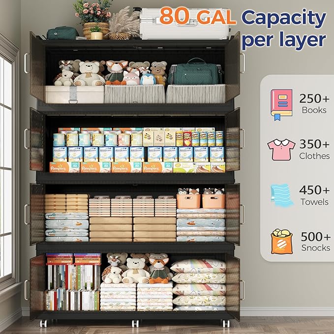 320Gal Extra Large Stackable Storage Bins - Image 4