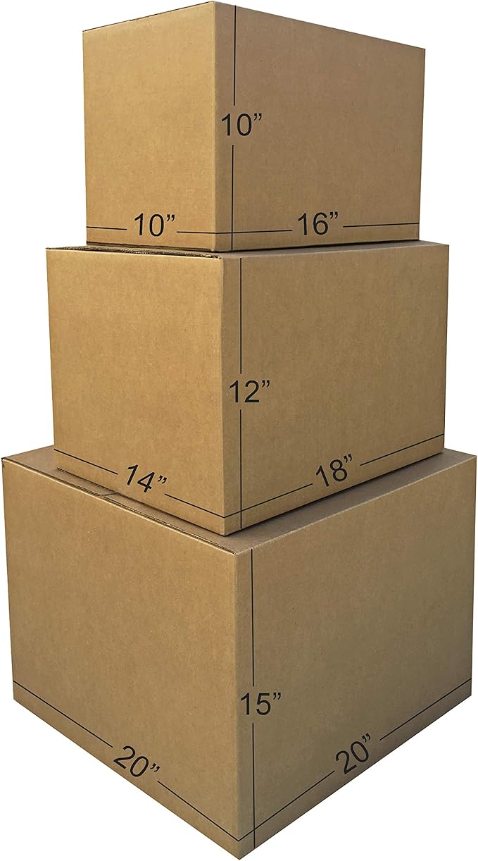 Amazon Basics Cardboard Moving Boxes in Small, Medium and Large Sizes - Image 6