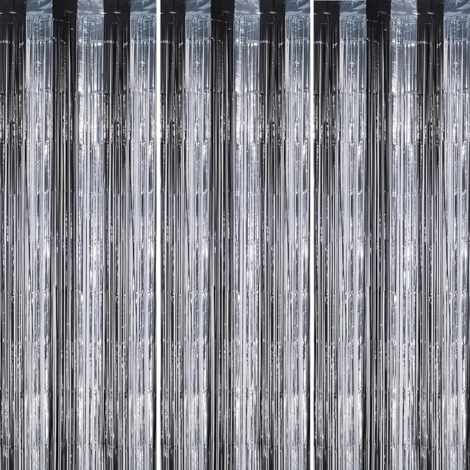 3 Pack Foil Fringe Backdrop by DECOCKRAT
