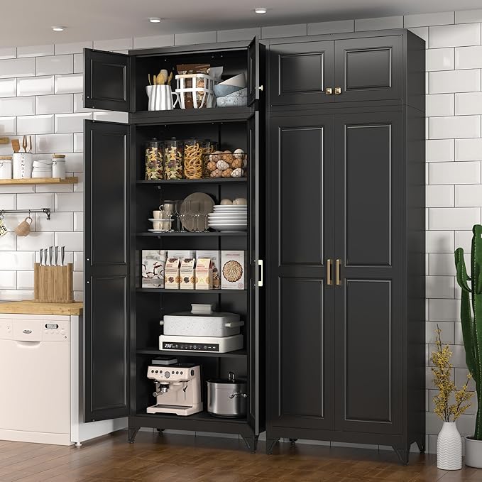 Kitchen Pantry Cabinet, Metal Food Pantry cabinets - Image 2