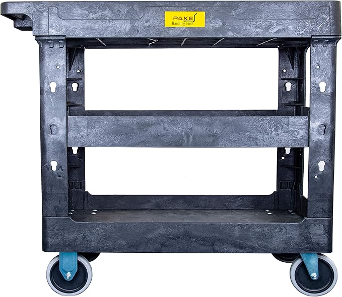 550lb Capacity Heavy Duty Plastic Utility Cart 34-1/2" L x 16-3/4" W - Image 2