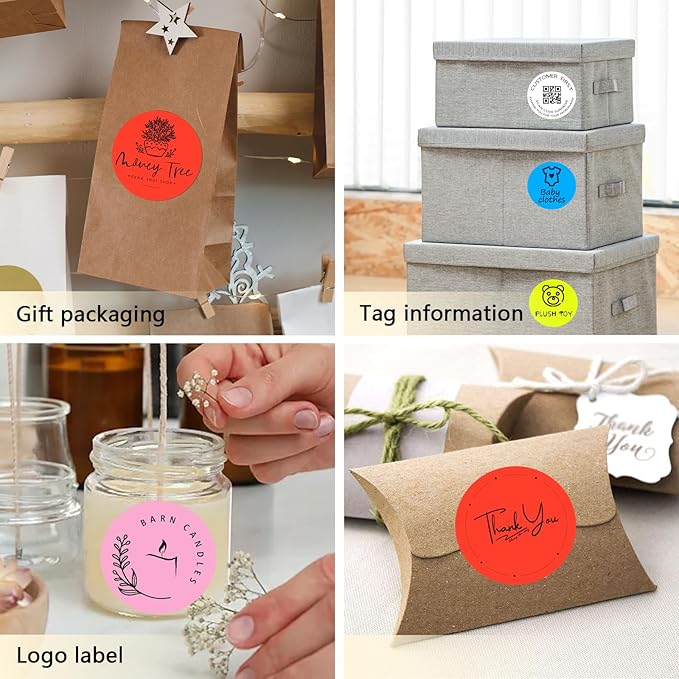 3 X 3 Inch Round Thermal Labels Circle Color Coding Labels Printable Waterproof - Image 6