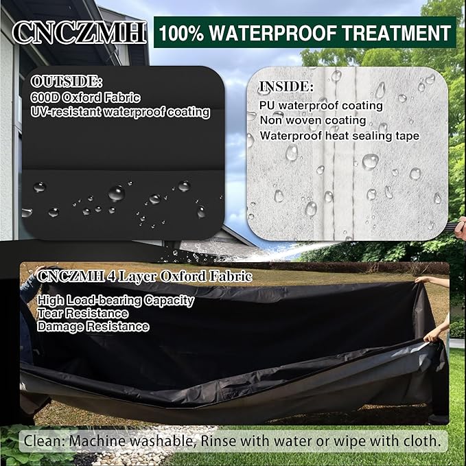 Heavy Duty Patio Furniture Covers Waterproof, 600D Outdoor Furniture Cover - Image 3