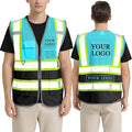 BeautyWill Custom Logo Safety Vest Class 2 High Visibility Reflective Vest by BeautyWill