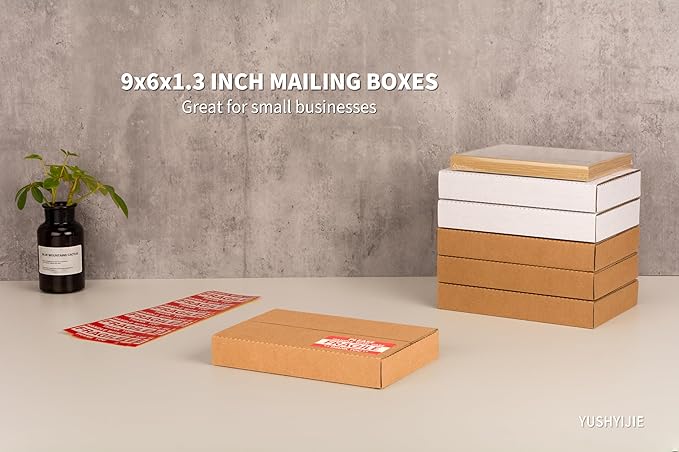 50 Pack 9x6x1.3 inch Small Shipping Boxes - Image 7