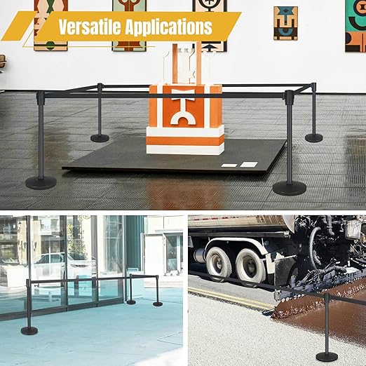 Crowd Control Stanchion Set of 2-Black Stanchions - Image 7