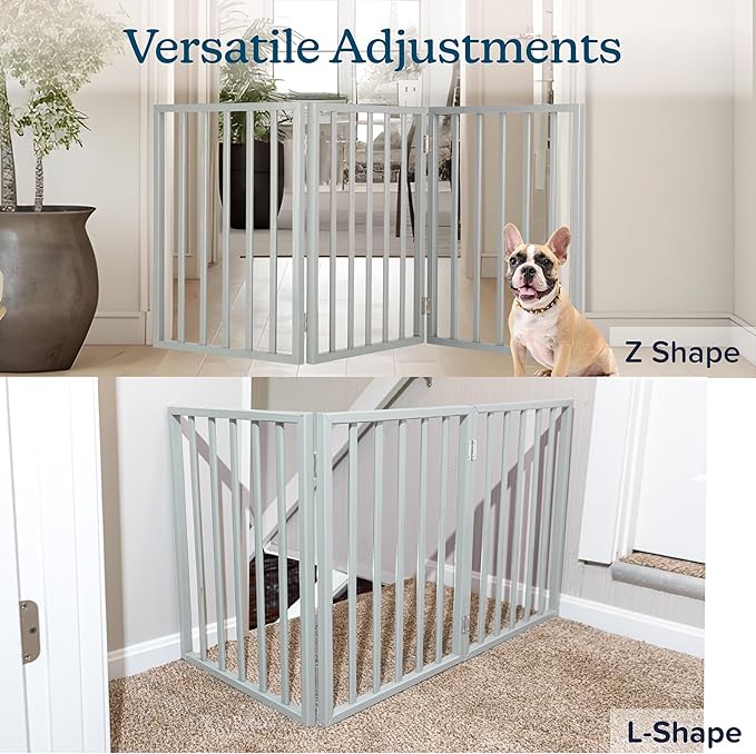 Pet Gate - 3-Panel Indoor Foldable Dog Fence - Image 7