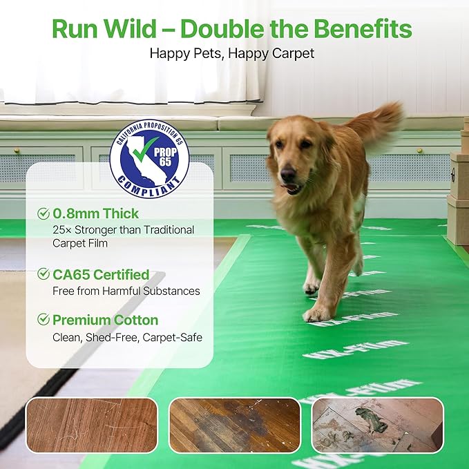 39" x 100' Heavy-Duty Floor Protection | Construction Grade Carpet Protector | - Image 6