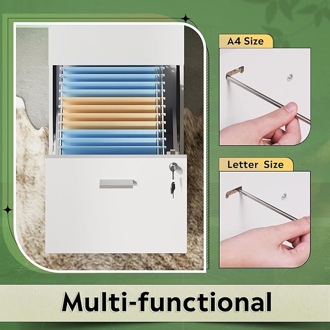 DEVAISE 4 Drawer File Cabinet - Image 6