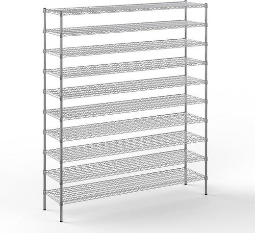 18" Deep x 72" Wide x 86" Height Wire Shelving Kit | 10-Tier | NSF Commercial by Regal+Altair