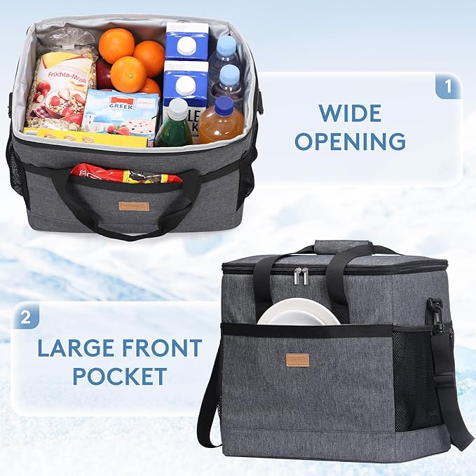 Lifewit Cooler Bag 30/50/60 Cans Collapsible and Insulated Large Lunch Bag - Image 5