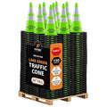 Xpose Safety 28" Lime Traffic Cones 6" & 4" Reflective Collar by XposeSafety