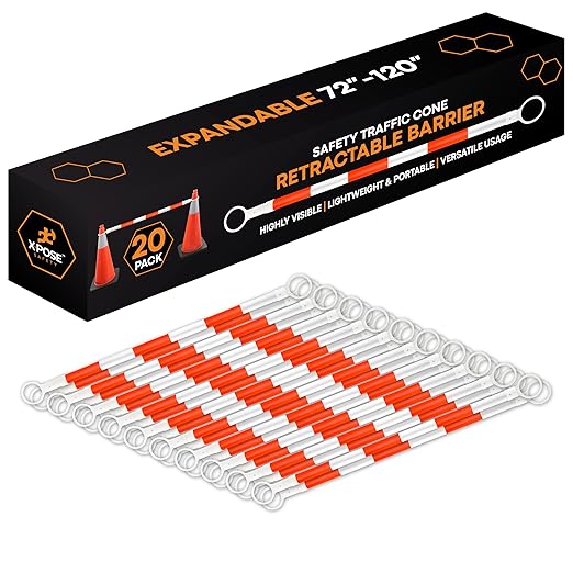 Retractable Barrier for Safety Traffic Cones by XposeSafety