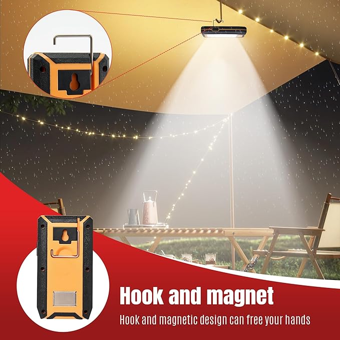 2-pack Magnetic Work Light, Rechargeable LED Flashlight, Portable Lights - Image 3