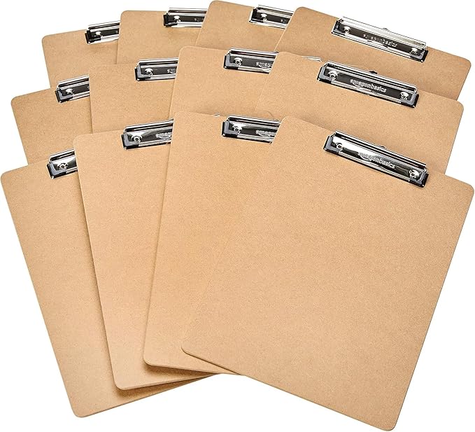 Amazon Basics Hardboard Office Clipboard, Letter Size by AmazonBasics