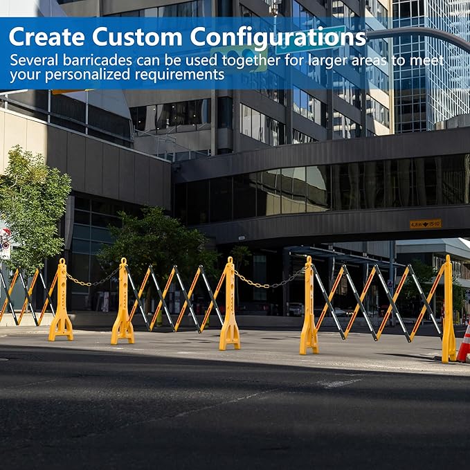 RELIANCER Expandable 8.46ft Safety Barricade, Retractable Security Barrier - Image 8