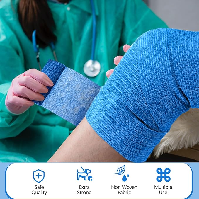 Treela 36 Pcs Self Adherent Bandage 4" X 5 Yard Wrap Breathable Cohesive - Image 5