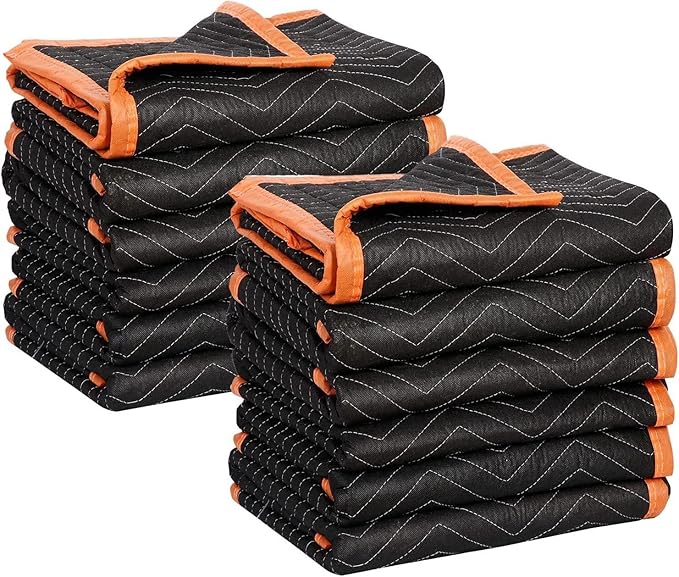 SIMPLI-MAGIC 79522 Heavy Duty Padded Moving Blankets, 72” x 80”, 6 Pack by SIMPLI-MAGIC