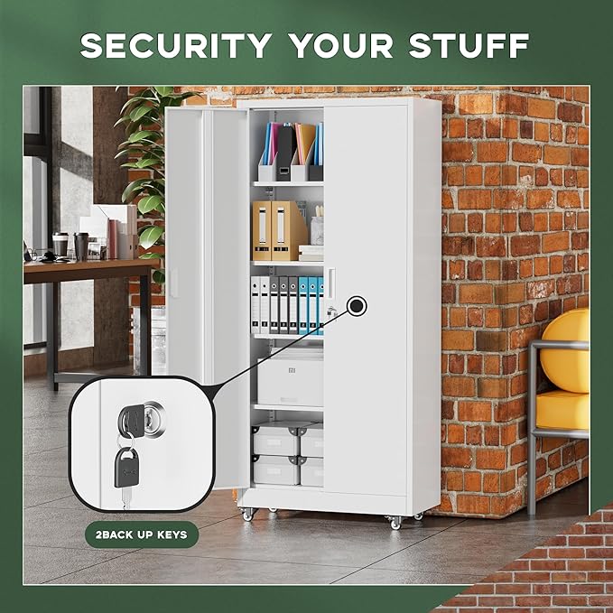 Greenvelly Metal Storage Cabinet - Image 6