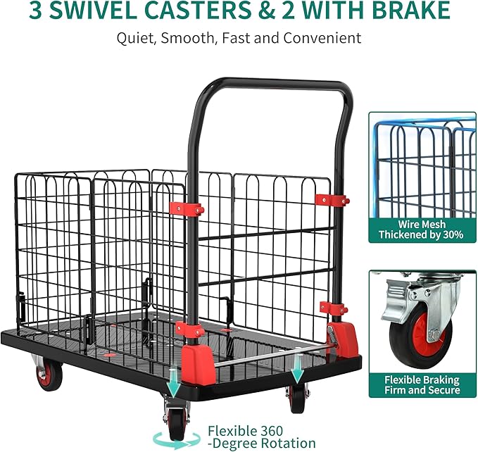 YITAHOME Platform Truck Cart - Image 2