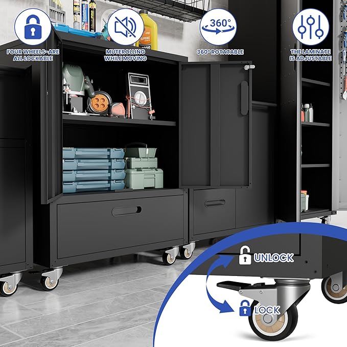 Metal Tool Storage Cabinet - Image 5
