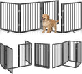 Vantas Folding No-Assembly Metal Pet Gate 80" Wide, Freestanding Accordion by Vantas