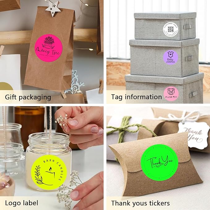 3 X 3 Inch Round Thermal Labels Circle Color Coding Labels Printable Waterproof - Image 6