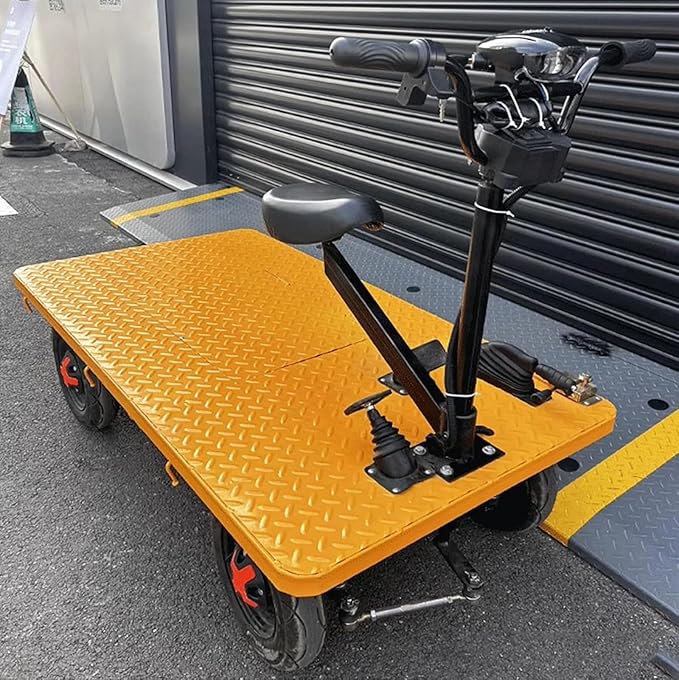 Electric Foldable Platform Truck 600Kg Capacity Steel Push Cart Portable - Image 7