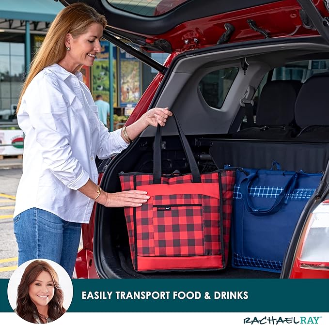 Rachael Ray Chillout Soft Cooler Bag, Large Reusable Insulated Grocery Bag - Image 5