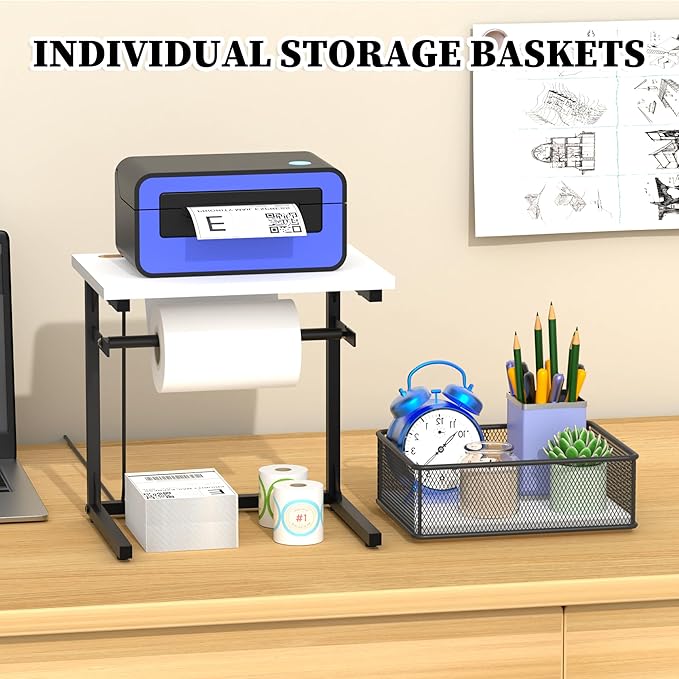 Label Holder for Rolls and Fan-Fold Labels, Sticker Roll Holder, Printer - Image 4