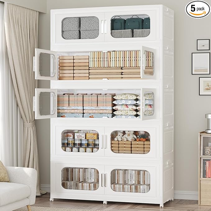 250Gal Exra Large Stackable Storage Bins by KUYIGAME