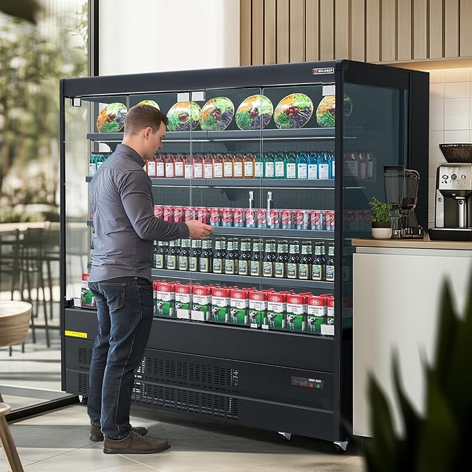 WILPREP Commercial Display Refrigerator, Grab and Go Display Refrigerator - Image 2