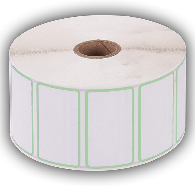 2.25" X 1.25" Direct Thermal Perforated Stickers Labels - Image 2