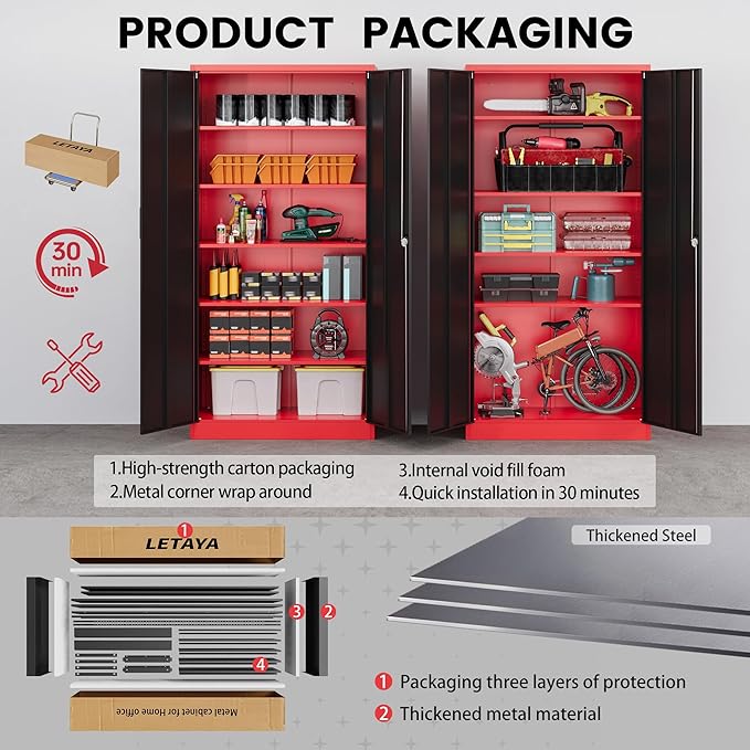 Letaya Metal Storage Cabinets - Image 7
