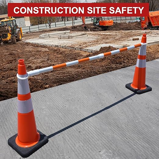 OrangeStar 36" Traffic Cones 8-Pack, Weighted Rubber Base - Image 5