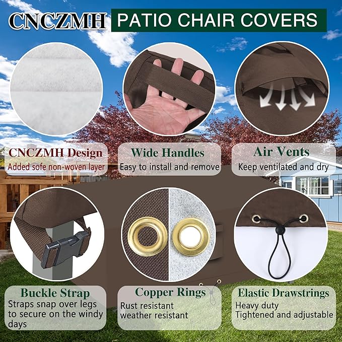 Heavy Duty Patio Furniture Covers Waterproof, 600D Outdoor Furniture Cover - Image 5