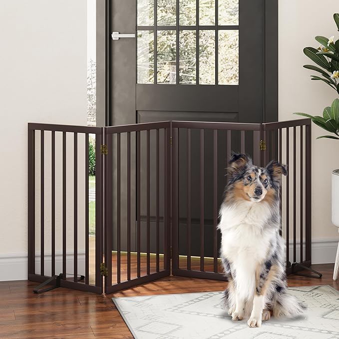 Dog Gates for Doorways, Tall Dog Gate Indoor, Foldable Pet Gates for Doorways - Image 7