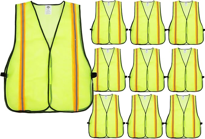 Dazonity High Visibility Reflective Safety Vest, Durable Mesh, High Visibility by DazonitySafetyInc