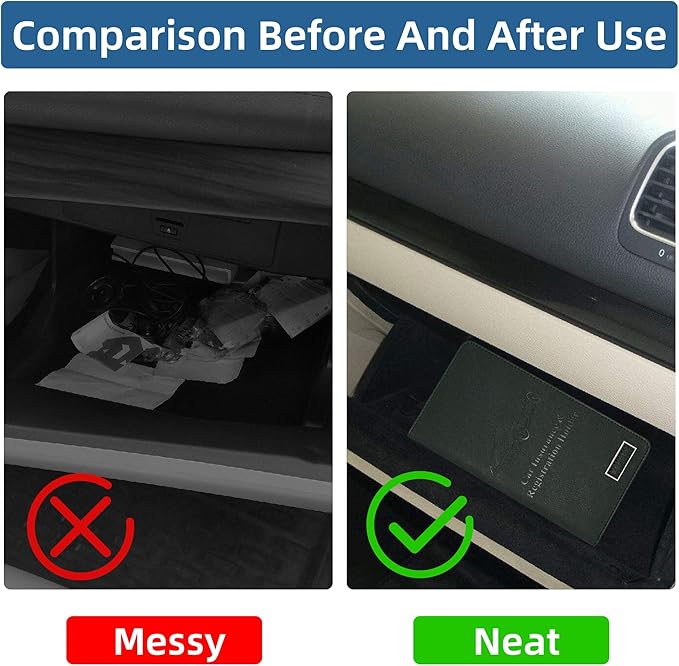 Car Registration and Insurance Holder Glove Box Folder-Premium Car Folder - Image 5