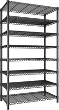 REIBII 8 Tier Metal Shelving 75"H Storage Shelves Tall Wire Shelving Unit by REIBII