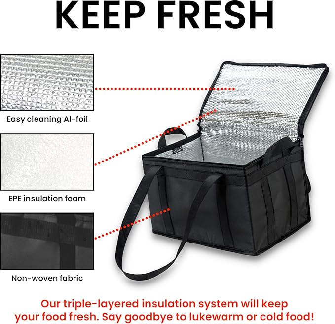 NZ home Large Insulated Cooler Bag and Food Warmer - Image 3