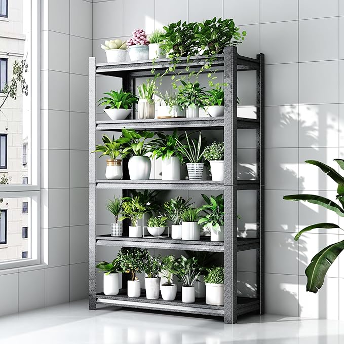 36" W Storage Shelves 2500LBS Garage Shelving Heavy Duty 5 Tier Adjustable - Image 8